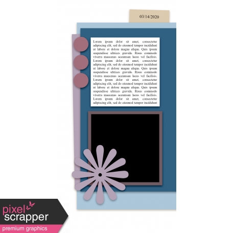 Travelers Notebook Layout Templates Kit #6 - Template 6a
