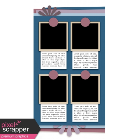 Travelers Notebook Layout Templates Kit #6 - Template 6d