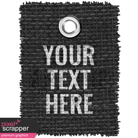 Burlap Word Tags Kit - Template 2