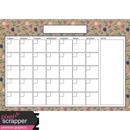 The Good Life: May 2020 Calendars Kit - Calendar 2 A4 blank