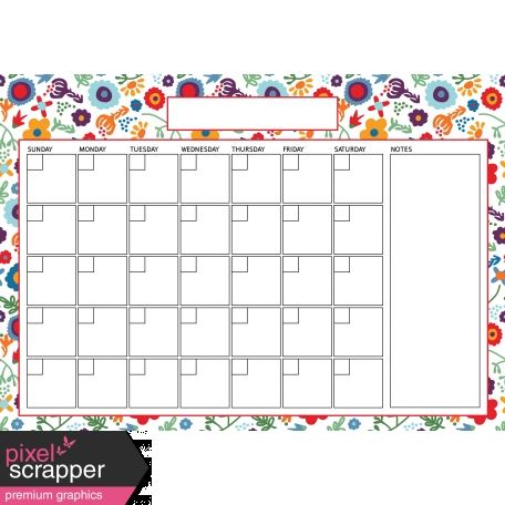 The Good Life: June 2020 Calendars Kit - calendar A4 blank
