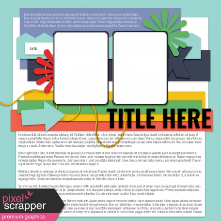 Layout Templates Kit #58 - Layout Template 58C