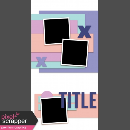 Travelers Notebook Layout Templates Kit #11 - Layout Template 11b