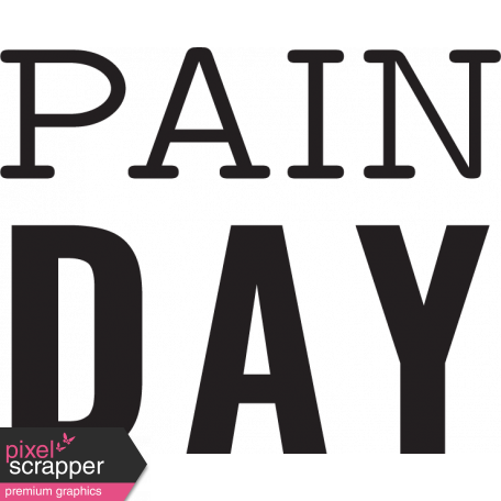 Chronic Illness Stamps Kit - Word Art Pain Day