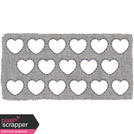 The Good Life: December 2020 White Christmas Elements - Burlap Heart Mat