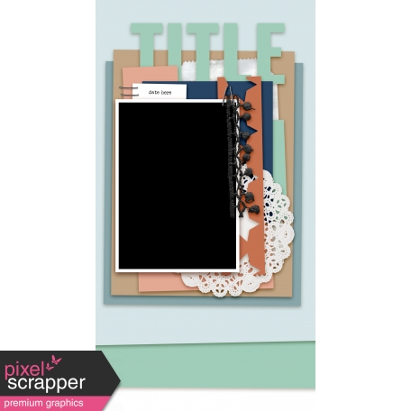 Travelers Notebook Templates Kit #18 - Template 18B