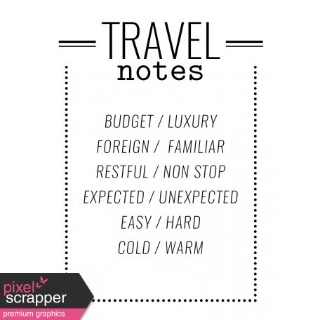 World Traveler #2 Black & White Pocket Cards Kit - Card 11 3x4