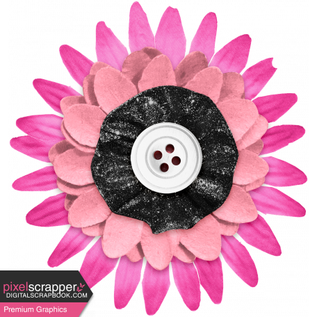 Summer Lovin_Flower-pink white black