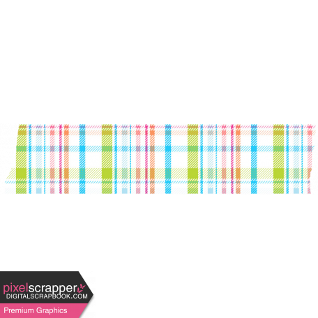 Summer Lovin_Washi tape-plaid white green pink