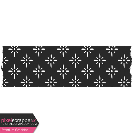 Summer Lovin_Washi tape-stars-black