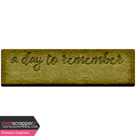 Good Life Feb 21_Tag-A Day To Remember  Chipboard