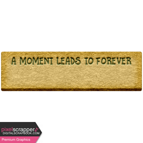 Good Life Feb 21_Tag-A Moment leads to forever  Chipboard