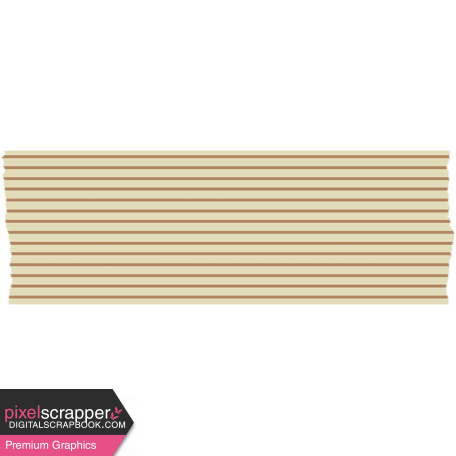 Good Life Sep 21_Washi Tape-Stripe-Brown  Medium