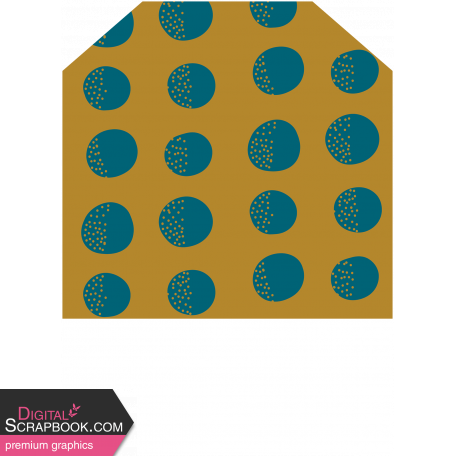 Good Life Nov 21_Tag 05 Print Tan Teal Circles