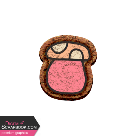 Thanksgiving Elements #2: Cork Mushroom- Pink Peach