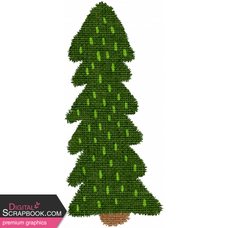 The Good Life: December 2021 Elements- Burlap Christmas Tree (2)