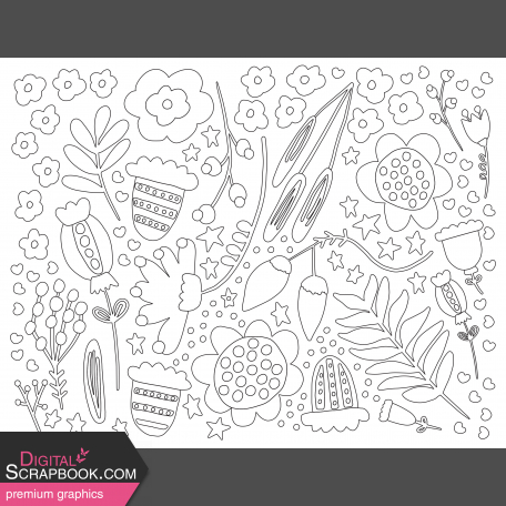 Good Life: December 2021 Coloring Page- Flowers