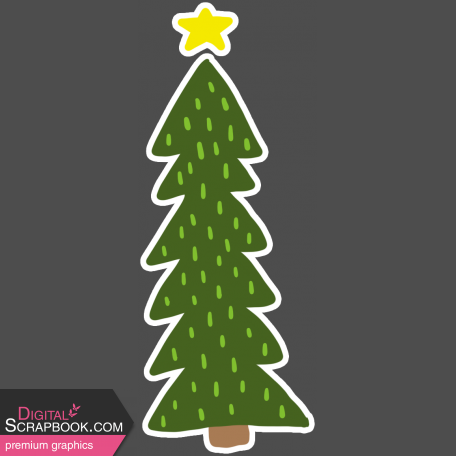 Good Life: December 2021 Stickers & Tape- Xmas Tree Sticker