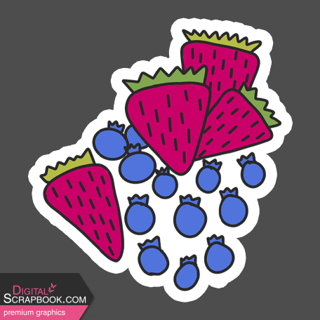 Good  Life: January 2022- Sticker Strawberries