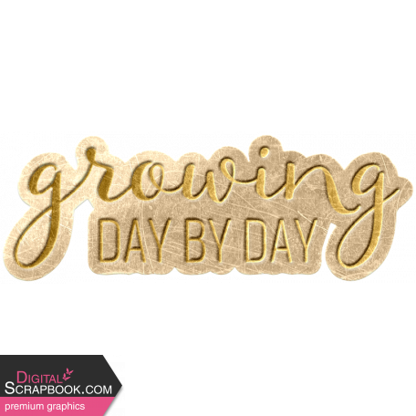 GL22 Mar Baby Wordart Growing Day By Day