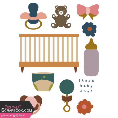 The Good Life: March 2022 Pocket Cards - Pocket Card 07 3x4 baby elements