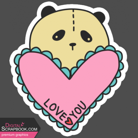 Good Life: February 2022 Stickers And Tags- Panda Sticker 