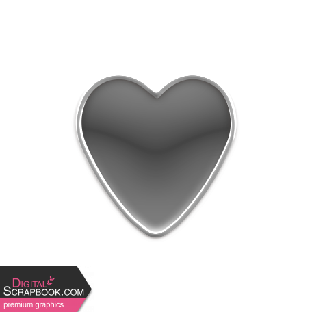 Templates Grab Bag Kit #43 - Enamel pin heart 2 template