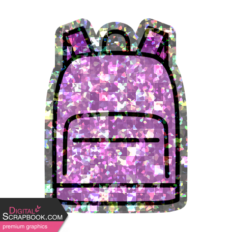 GL22 June School's Out Shiny Sticker Backpack 4