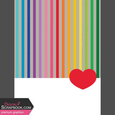 Good Life June 2022: JC- Rainbow Stripes (Vertical) 3x4