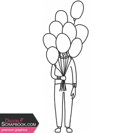 Draw It Templates Kit #8 -  Birthday Kids Template 03