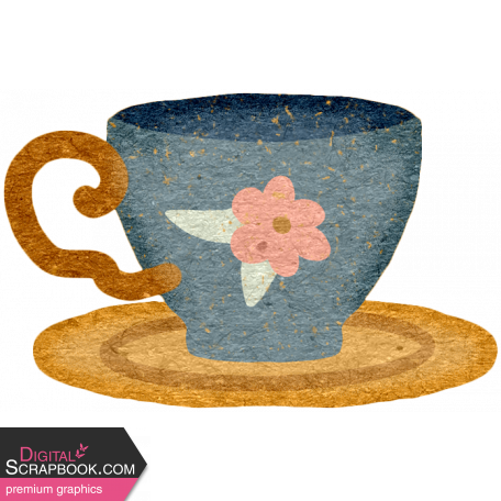 The Good Life: August 2022 Elements - Chipboard teacup 2