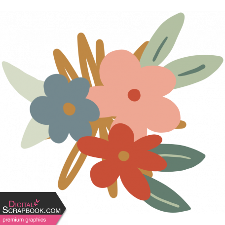 Good Life: August 2022 Stickers- Flower Cluster 3