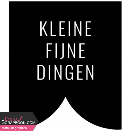 Dutch Black & White Labels Kit #2 - Label 25 Kleine fijne