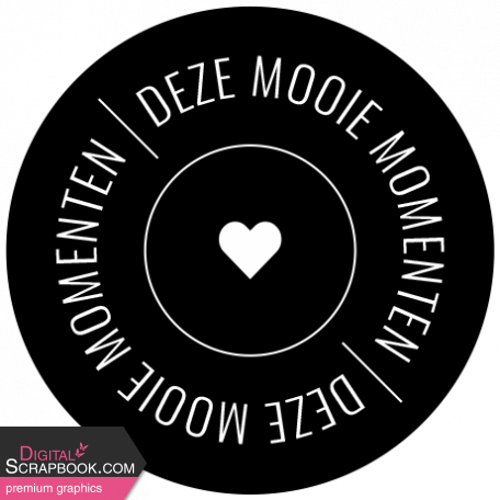 Dutch Black & White Labels Kit #3 - Label 33 Deze mooie momenten