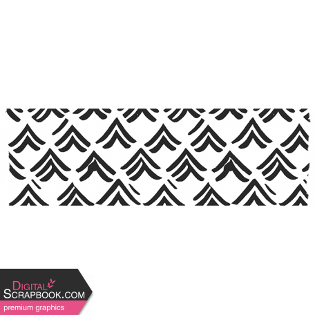 Good Life Nov 22_Sticker Tape-Chevron-Black White