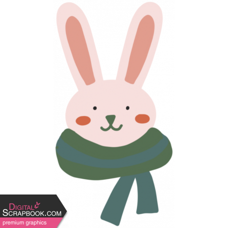 GL22 December Sticker Bunny