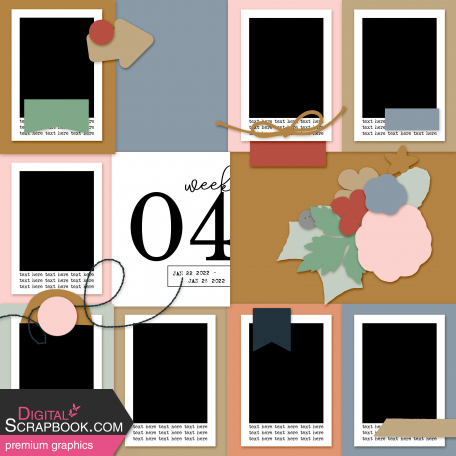 The Good Life: March & April 2023 Pocket Layout Template 2