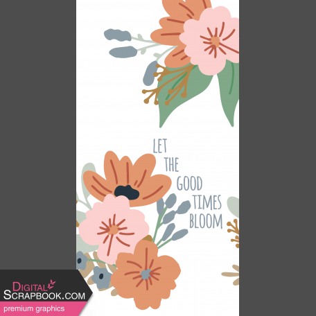 Good Life Mar 23_Travelers Notebook Cards-TN Card-Let The Good Tines Bloom