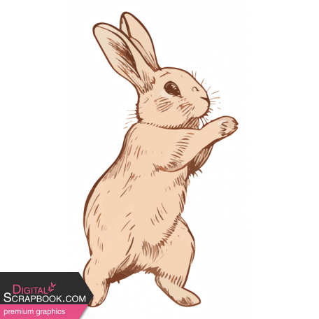 The Good Life: March & April 2023 Easter Mini Kit – Bunny Sticker 1