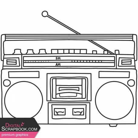 The Good Life: May & June 2023 Retro boombox template