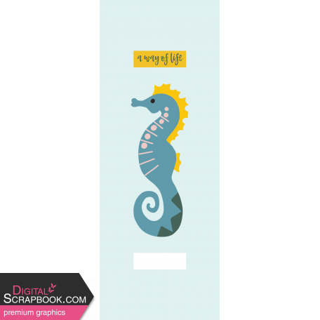 Water World Travellers Notebook Card 02 3x8