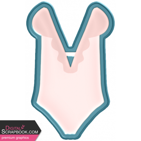 Water World Textured Sticker 8: Bathing Suit