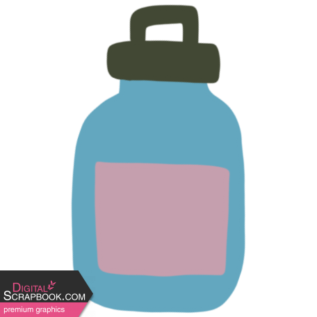 A Touch Of Delight water bottle graphic by Marisa Lerin ...
