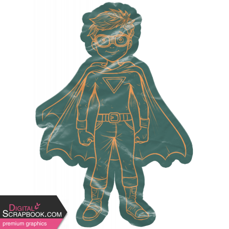 This Is Spooky Elements: Plastic Sticker- Super Kid 1