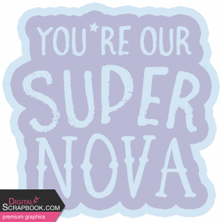 Supernova Word Art Sticker 3