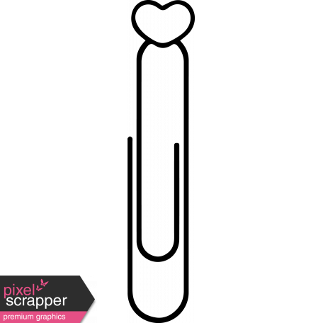 Paper Clip 10 Heart Template