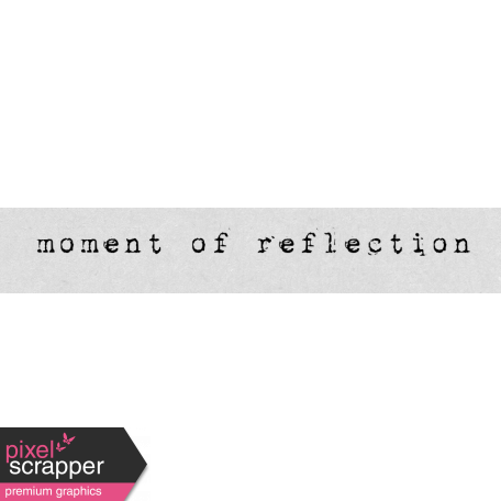 Autumn Art Word Snippet - Moment of Reflection