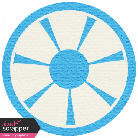 Wandering Road Paper Coin - Blue & White