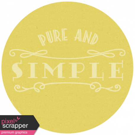 Pure And Simple - Here & Now Word Art 