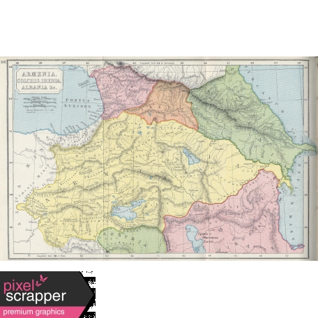 Ephemera 013 Armenia Vintage Map